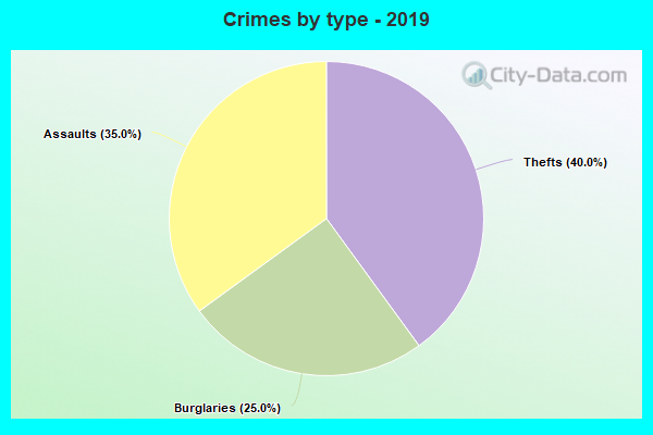 Crimes by type - 2019