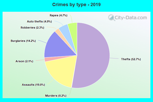 Crimes by type - 2019