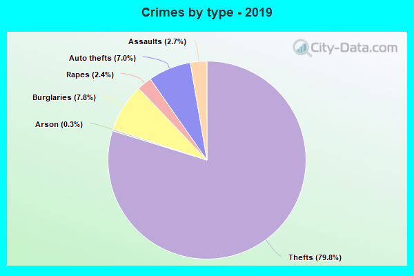 Crimes by type - 2019