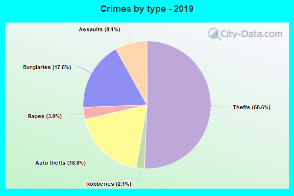 Crimes by type - 2019