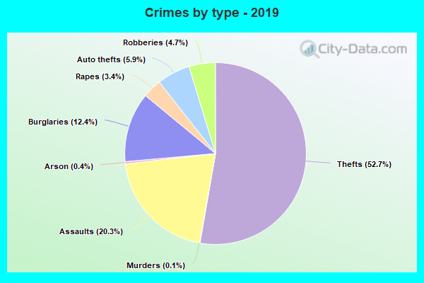 Crimes by type - 2019