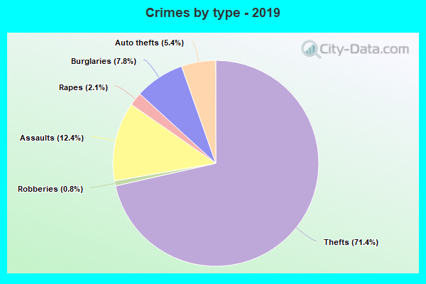 Crimes by type - 2019