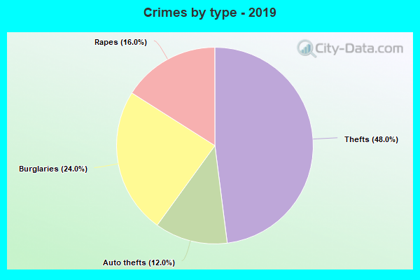 Crimes by type - 2019