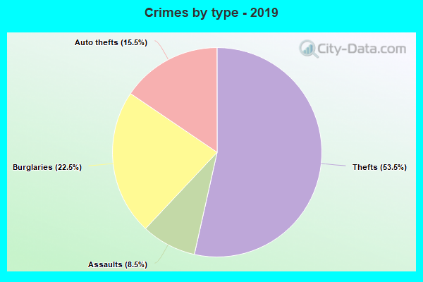 Crimes by type - 2019