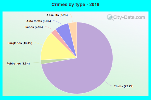 Crimes by type - 2019