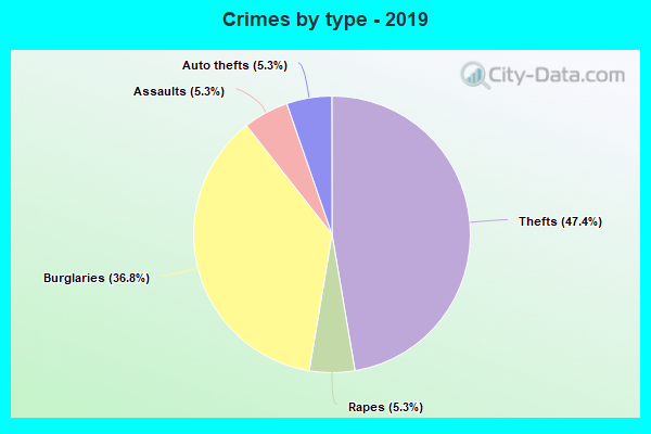 Crimes by type - 2019