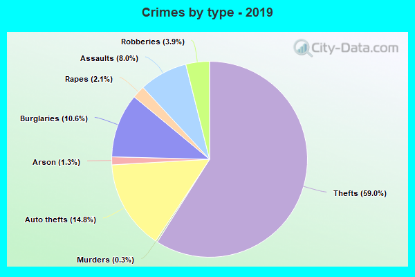 Crimes by type - 2019