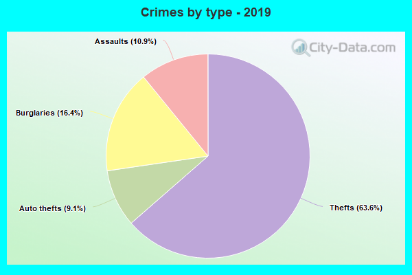 Crimes by type - 2019