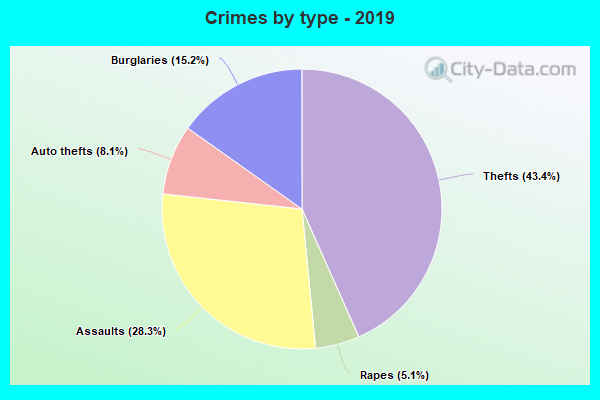 Crimes by type - 2019