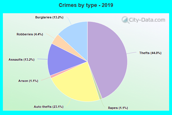 Crimes by type - 2019