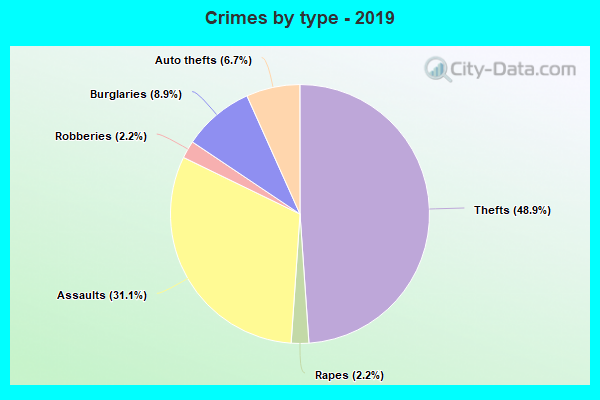 Crimes by type - 2019