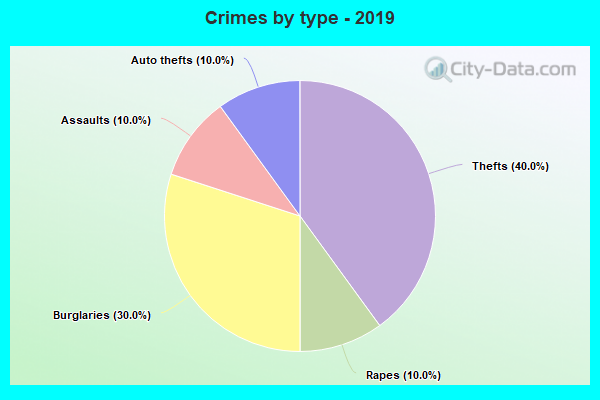 Crimes by type - 2019