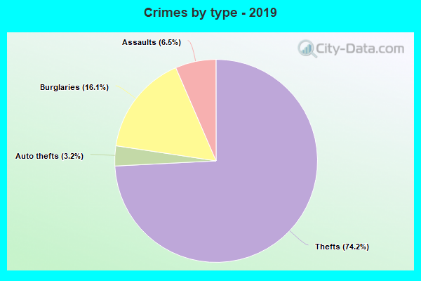 Crimes by type - 2019