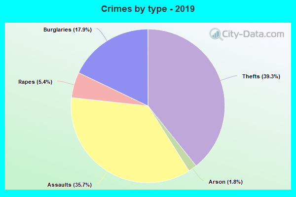 Crimes by type - 2019