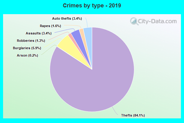 Crimes by type - 2019