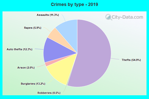 Crimes by type - 2019