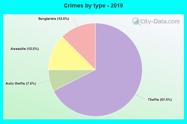 Crimes by type - 2019