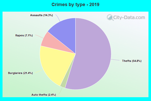 Crimes by type - 2019