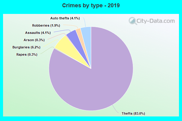 Crimes by type - 2019