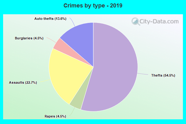 Crimes by type - 2019