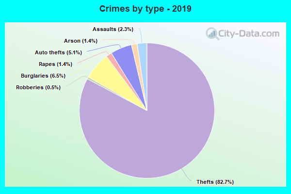 Crimes by type - 2019