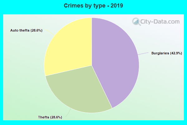 Crimes by type - 2019