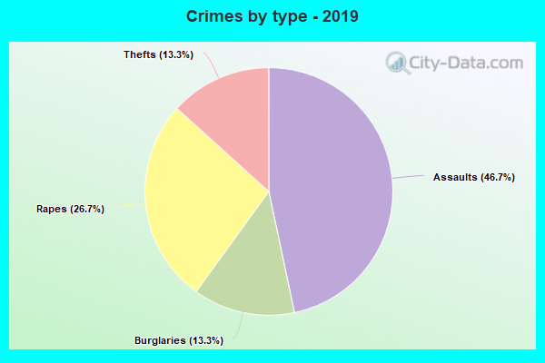 Crimes by type - 2019