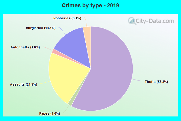 Crimes by type - 2019