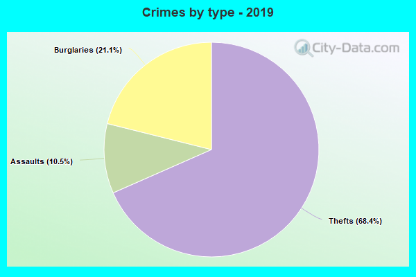 Crimes by type - 2019