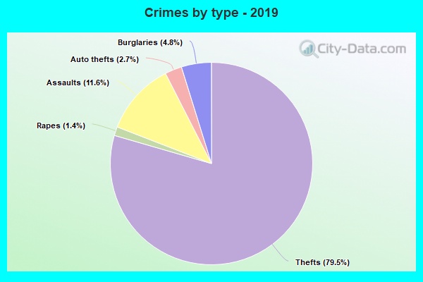 Crimes by type - 2019