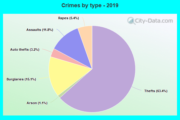 Crimes by type - 2019