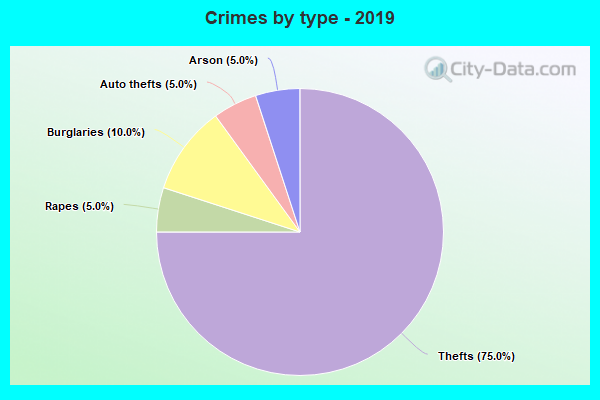 Crimes by type - 2019