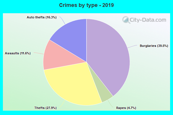 Crimes by type - 2019