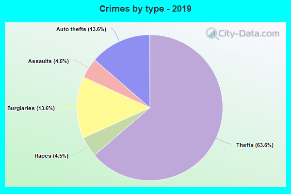 Crimes by type - 2019