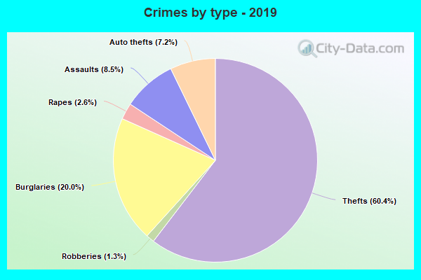 Crimes by type - 2019