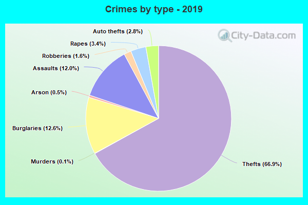 Crimes by type - 2019