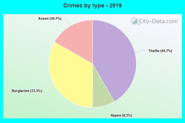 Crimes by type - 2019