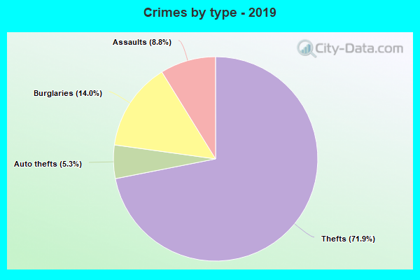 Crimes by type - 2019