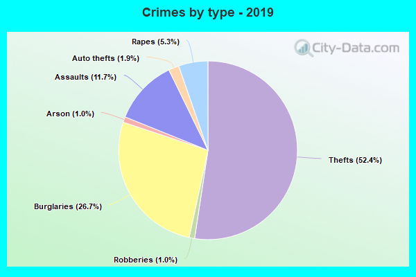 Crimes by type - 2019