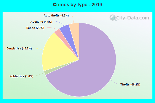 Crimes by type - 2019