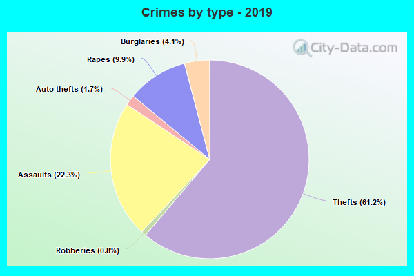 Crimes by type - 2019