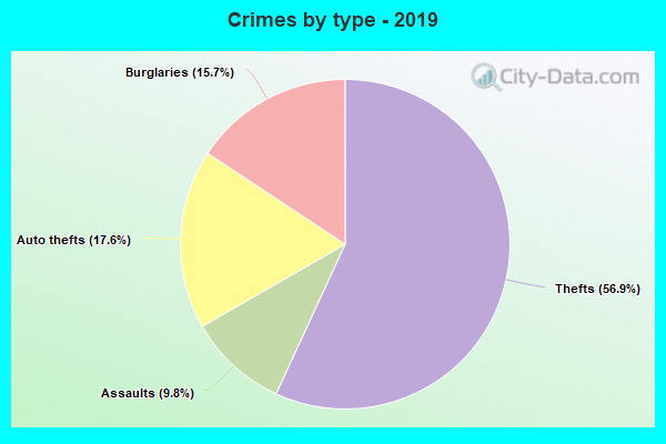 Crimes by type - 2019