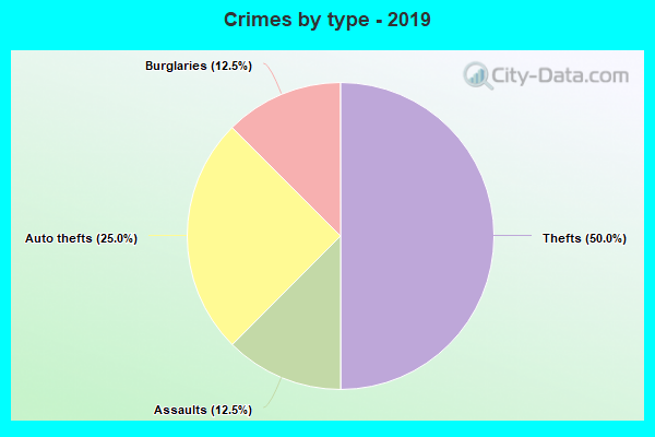 Crimes by type - 2019