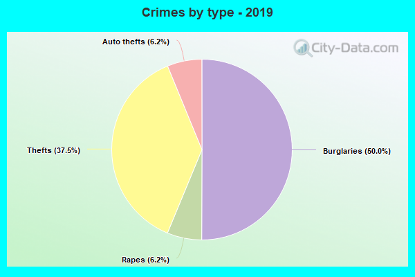 Crimes by type - 2019