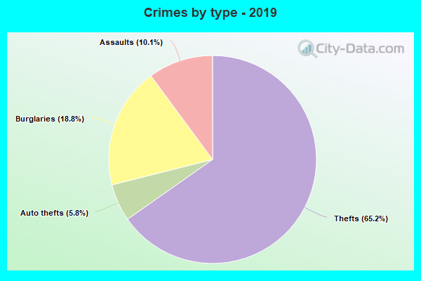 Crimes by type - 2019