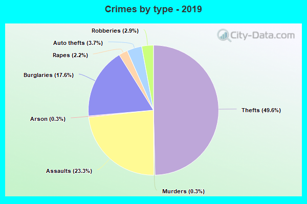 Crimes by type - 2019