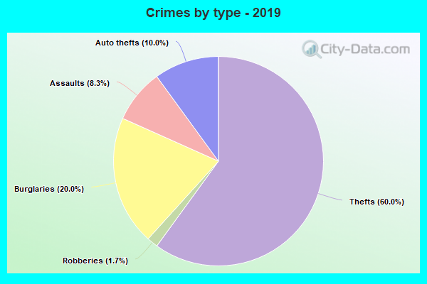 Crimes by type - 2019