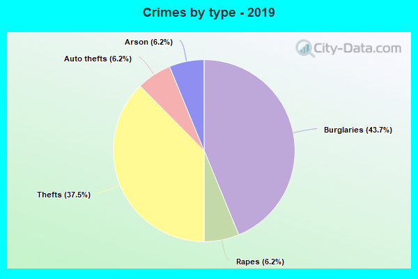 Crimes by type - 2019