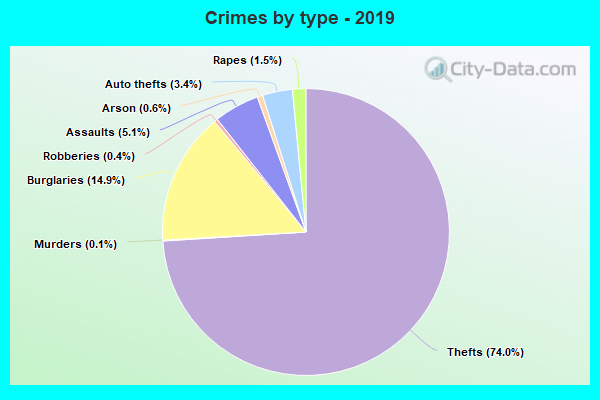 Crimes by type - 2019