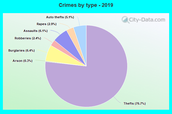 Crimes by type - 2019